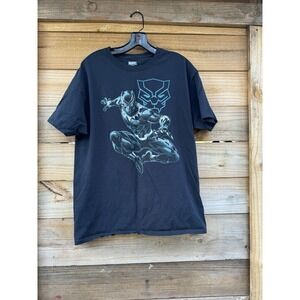 Marvel Comics Black Panther Graphic T-Shirt Chadwick B. Cotton Mens Size Large